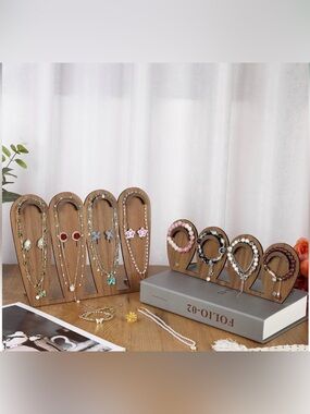 NIP Tikea Wooden Jewelry Display Stand